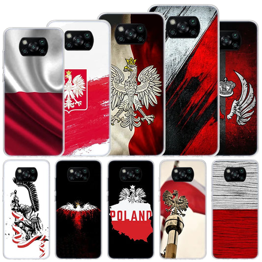 Poland Flag Soft Case - Protective Cover for Xiaomi Poco X Series & F/M Models