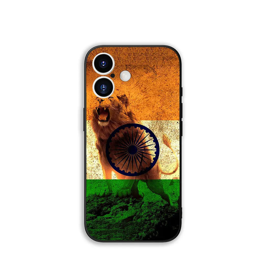 India Flag TPU Phone Case for iPhone 16-11, Pro Max, SE2/SE3, 7/8 Plus