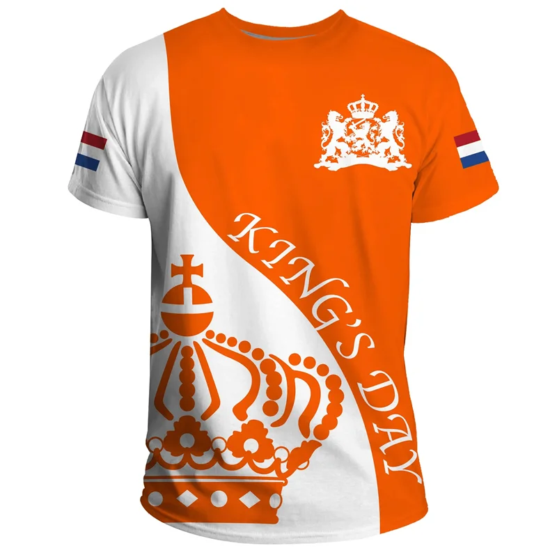 Netherlands 2024 Football Jersey – Men’s Dutch Flag 3D Printed Soccer Tee