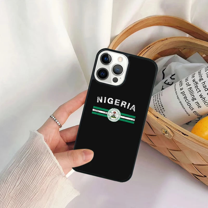 Nigeria Flag iPhone Case Shockproof Anti-Scratch Slim Cover Case