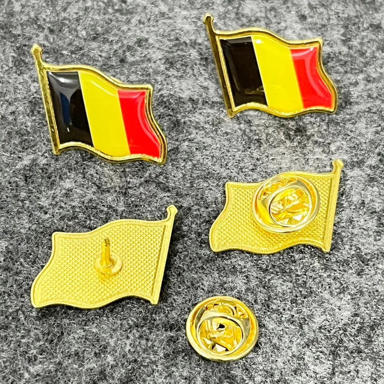 Patriotic Flag Brooch Pins Set Metal Lapel Badge Bulk Gift Jewelry
