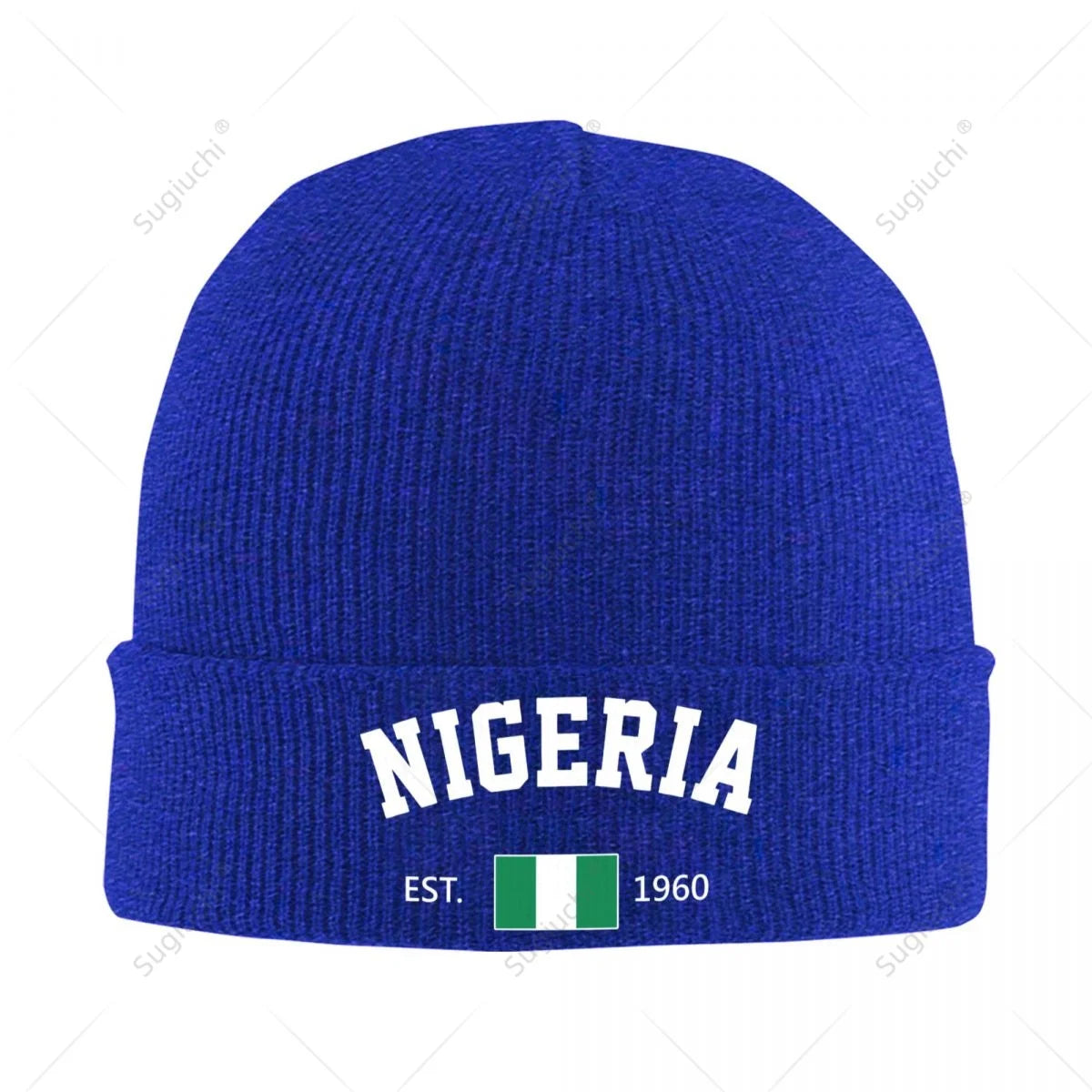 Nigeria EST.1960 Beanie Hat Unisex Winter Warm Knitted Skull Cap