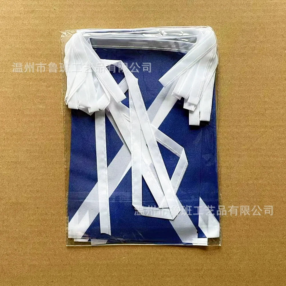 Scotland Bunting Flags 20 pcs – 14×21 cm Pennant String Banner for Festival & Party Decoration