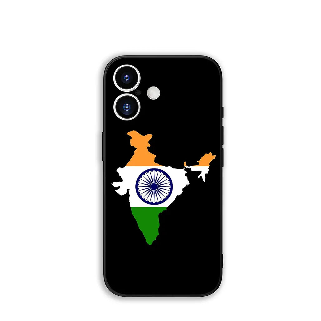 India Flag TPU Phone Case for iPhone 16-11, Pro Max, SE2/SE3, 7/8 Plus