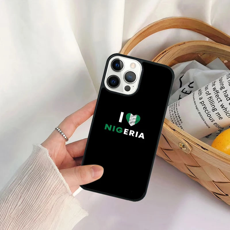 Nigeria Flag iPhone Case Shockproof Anti-Scratch Slim Cover Case