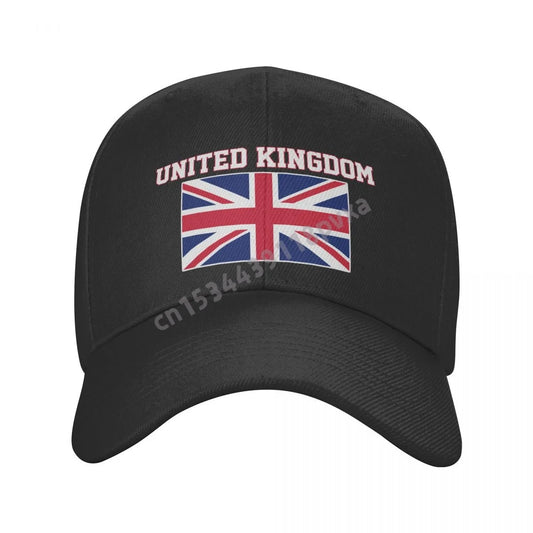 UK Flag Baseball Cap Adjustable Cotton Unisex Casual Outdoor Hat
