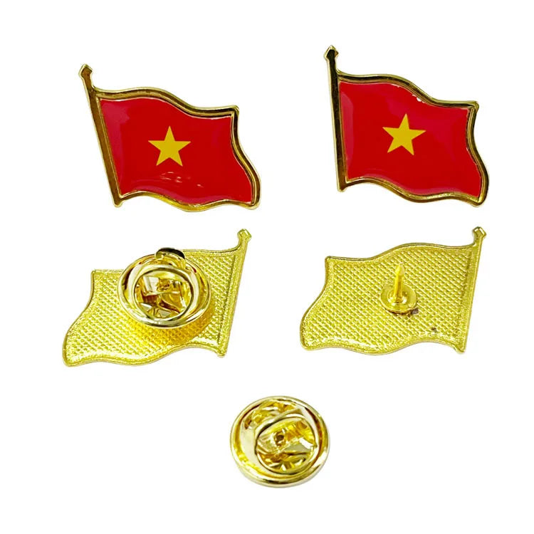 Patriotic Flag Brooch Pins Set Metal Lapel Badge Bulk Gift Jewelry