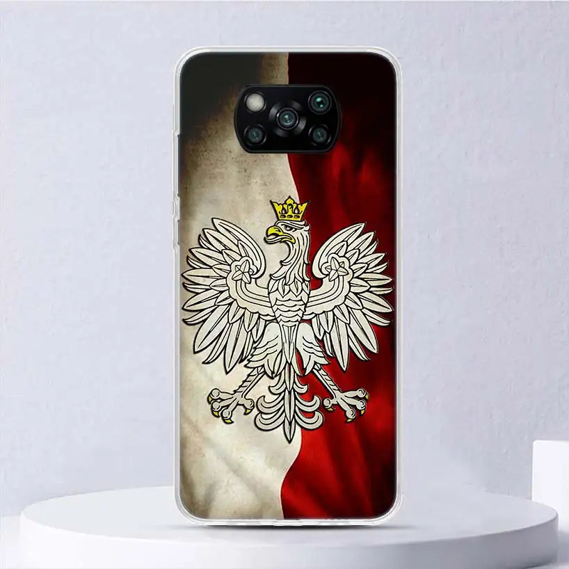 Poland Flag Soft Case - Protective Cover for Xiaomi Poco X Series & F/M Models