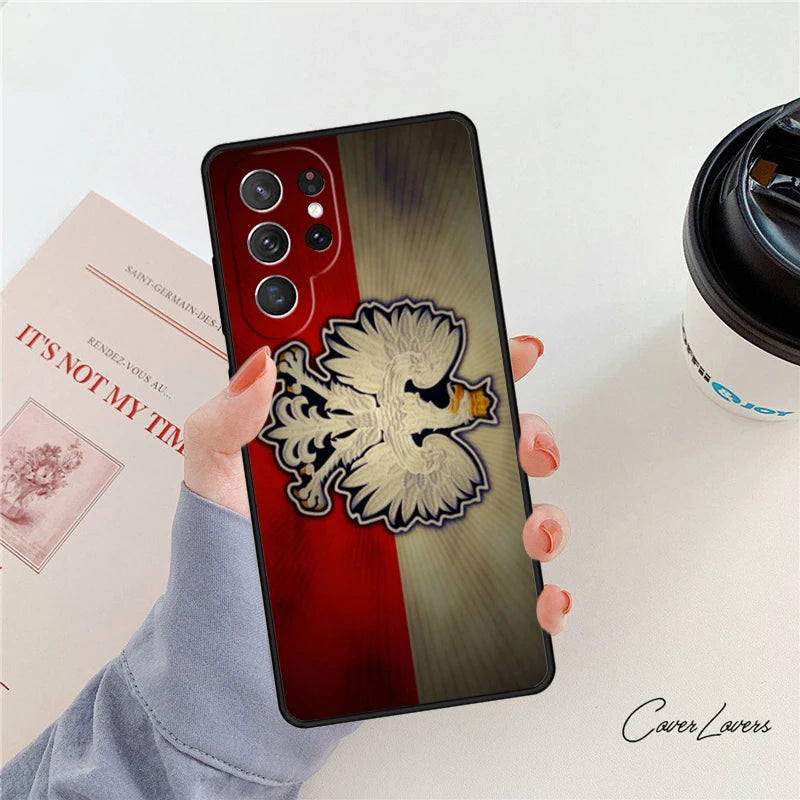 Poland Flag Phone Case - Protective Cover for Samsung Galaxy S20–S25 & Note Series
