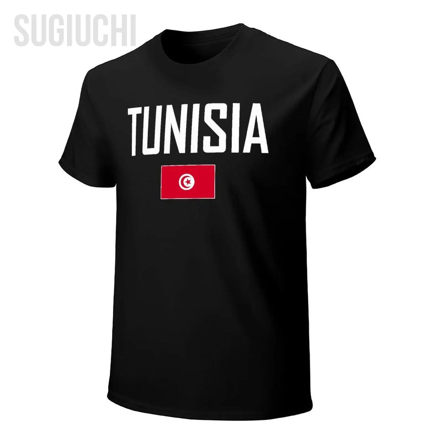 Men & Women Tunisia Flag T-Shirt – Cotton O-Neck Tee for Boys & Adults