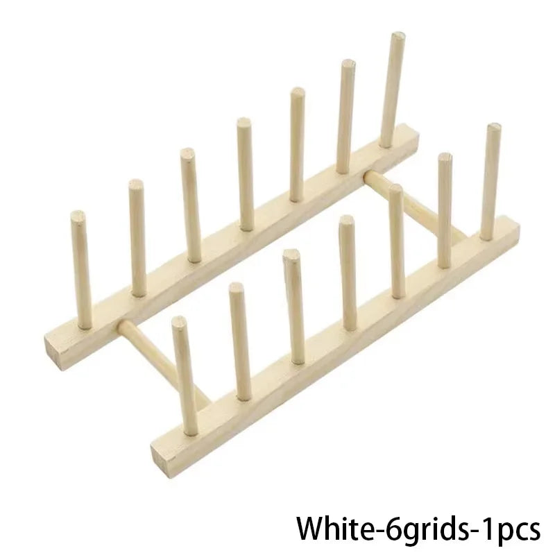 Wooden Dish Drying Rack Kitchen Storage Stand Eco Friendly Organizer
