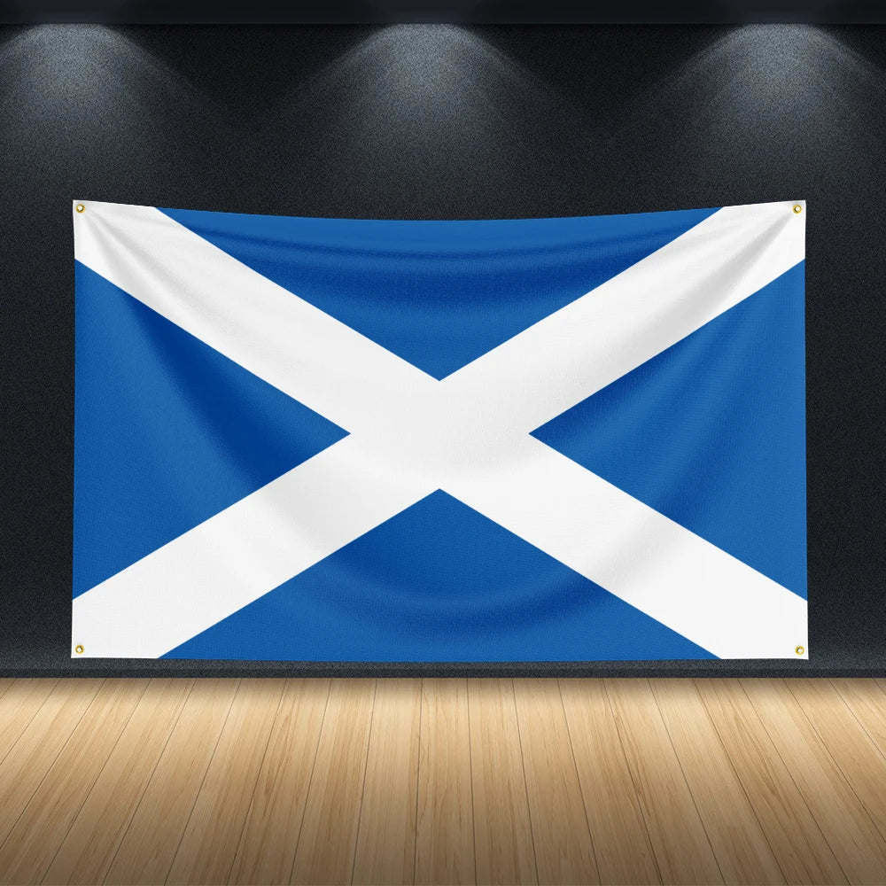 Scotland Flag 3×5 ft – PAOPAO Decorative Banner for Home & Events