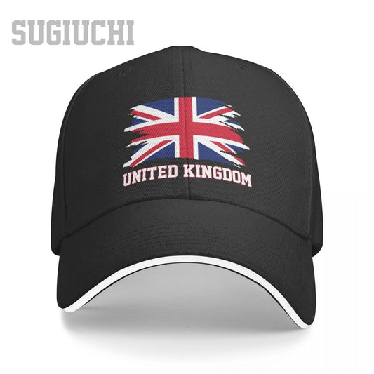 UK Flag Baseball Cap Adjustable Unisex Casual Snapback Hat Cotton