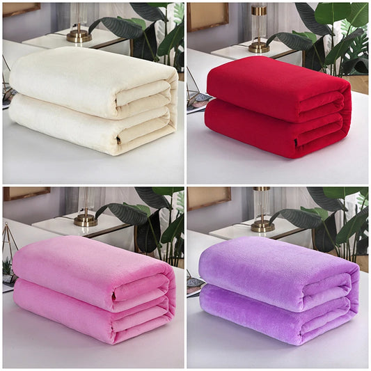 Ultra Soft Mink Velvet Blanket Thick Cloud Bed Throw Cozy Bedding