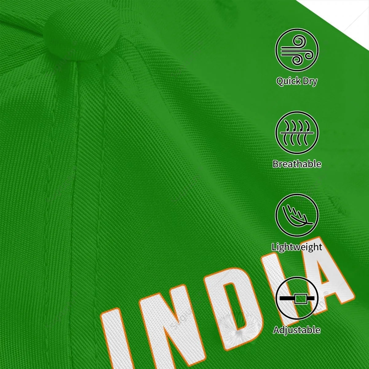 India Flag Gradient Baseball Cap - Unisex 3D Printed Sports Hat for Outdoor Fans