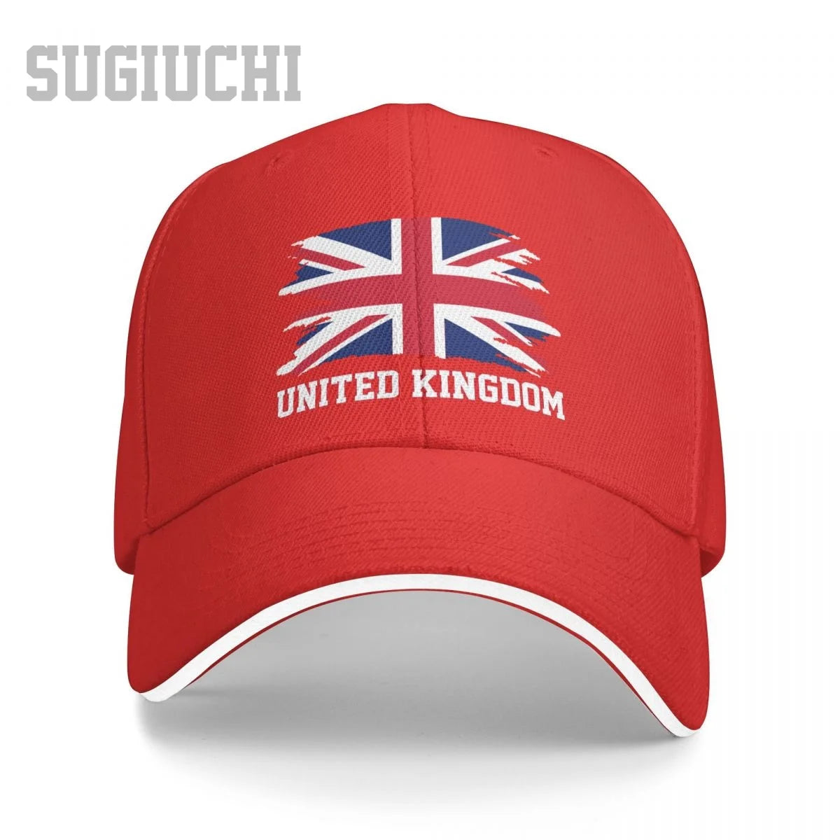 UK Flag Baseball Cap Adjustable Unisex Casual Snapback Hat Cotton