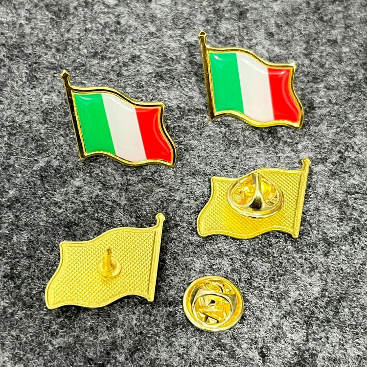 Patriotic Flag Brooch Pins Set Metal Lapel Badge Bulk Gift Jewelry