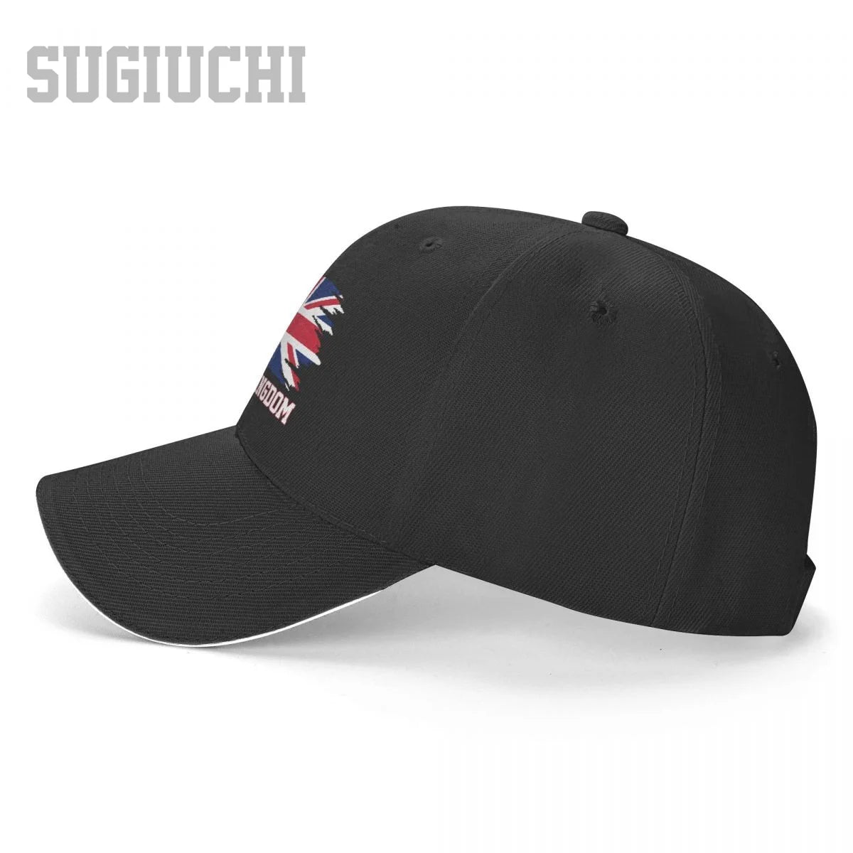 UK Flag Baseball Cap Adjustable Unisex Casual Snapback Hat Cotton