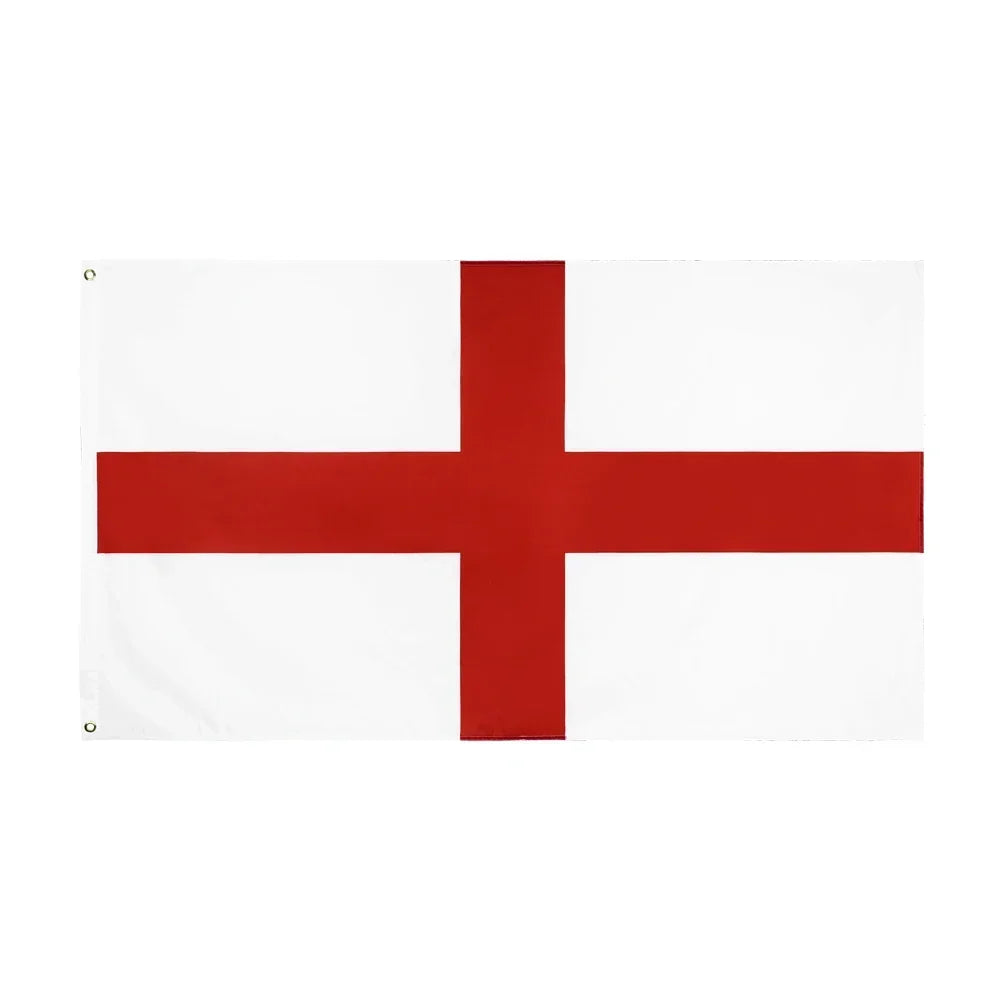 England St George Flag 90x150cm Polyester Red Cross Banner UK Decor