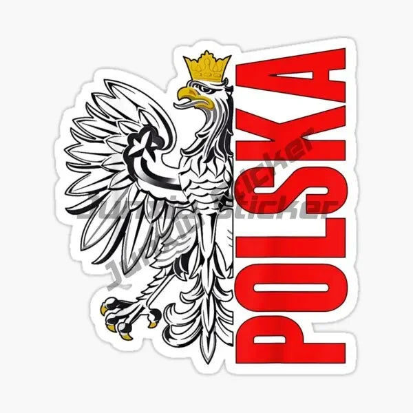 Poland Eagle Flag Skull Stickers - Vinyl Decals for Car, Laptop, Motorcycle & Bike