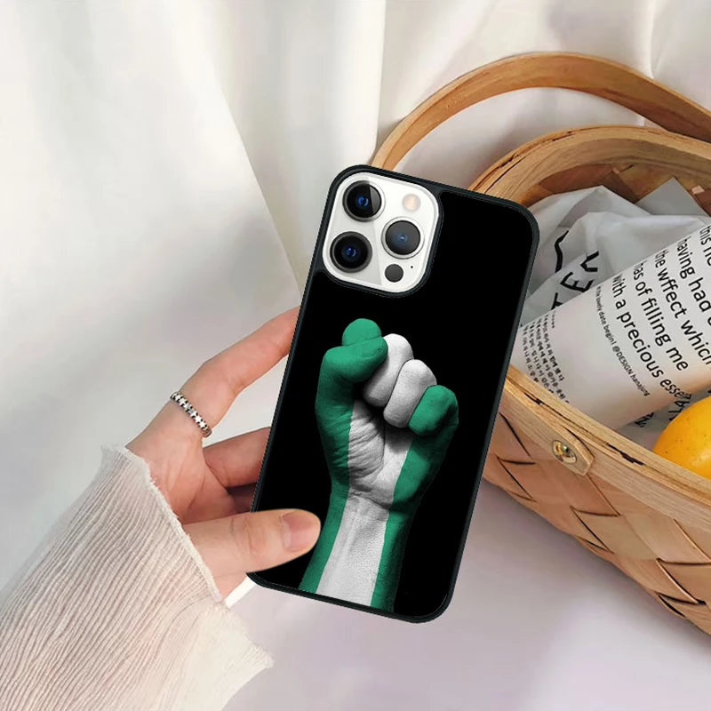 Nigeria Flag iPhone Case Shockproof Anti-Scratch Slim Cover Case