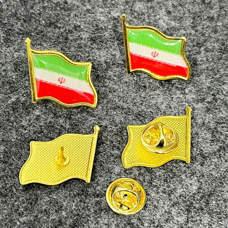 Patriotic Flag Brooch Pins Set Metal Lapel Badge Bulk Gift Jewelry