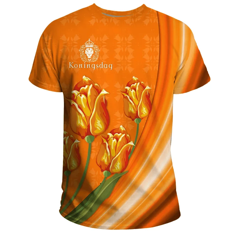 Netherlands 2024 Football Jersey – Men’s Dutch Flag 3D Printed Soccer Tee