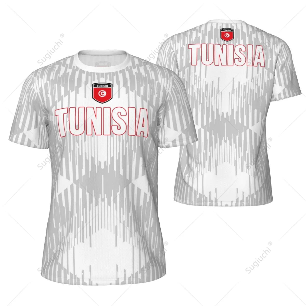 Tunisia Flag Sports Mesh T-Shirt – 3D Running Fitness Soccer Tee