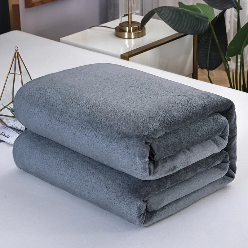 Ultra Soft Mink Velvet Blanket Thick Cloud Bed Throw Cozy Bedding