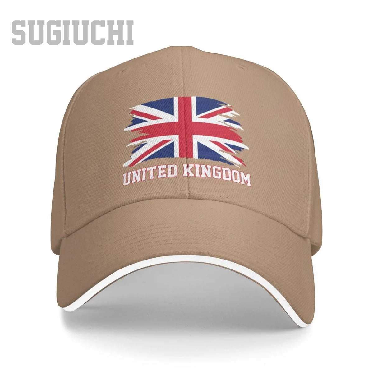 UK Flag Baseball Cap Adjustable Unisex Casual Snapback Hat Cotton