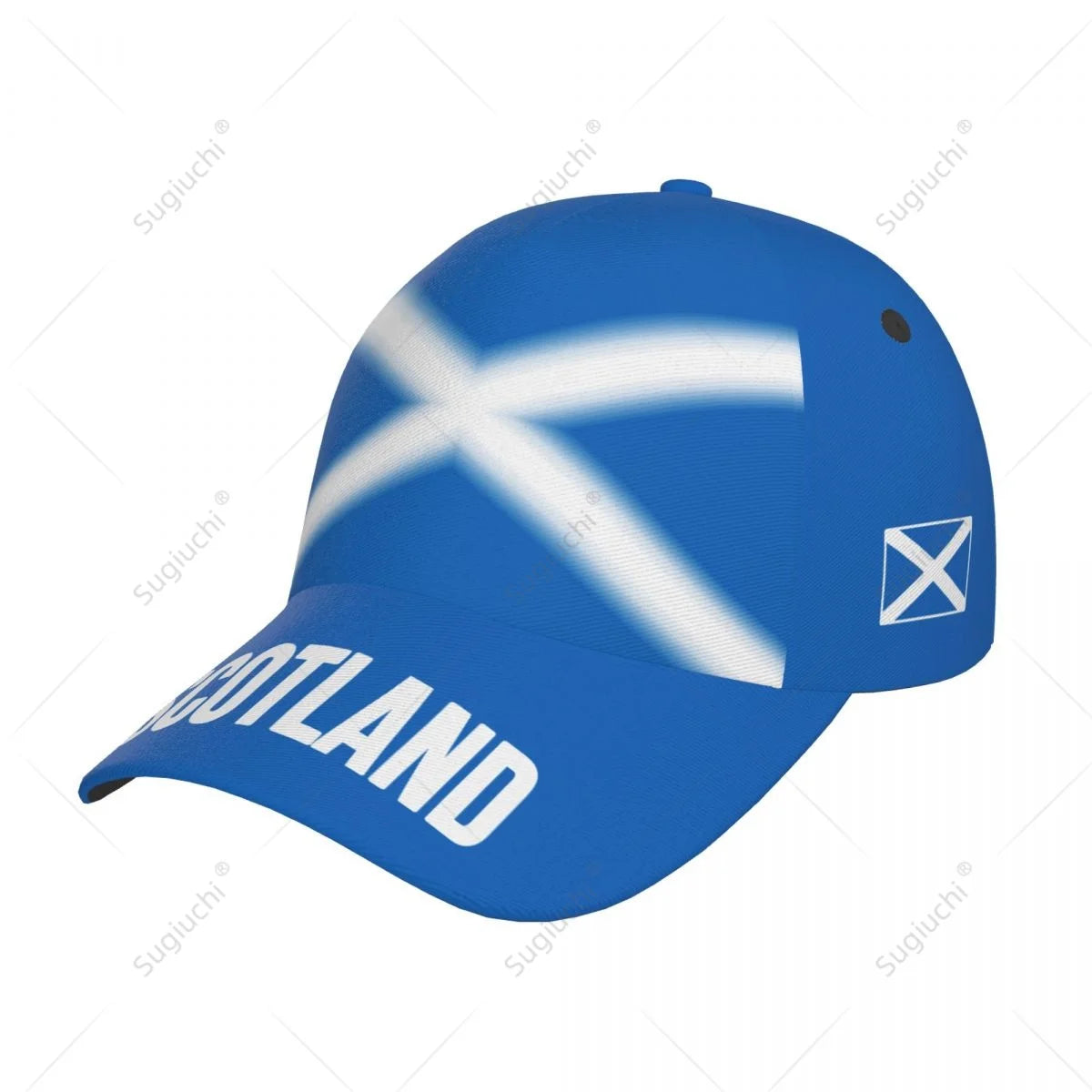 Scotland Flag Baseball Cap 3D Print Adjustable Unisex Casual Sports Hat