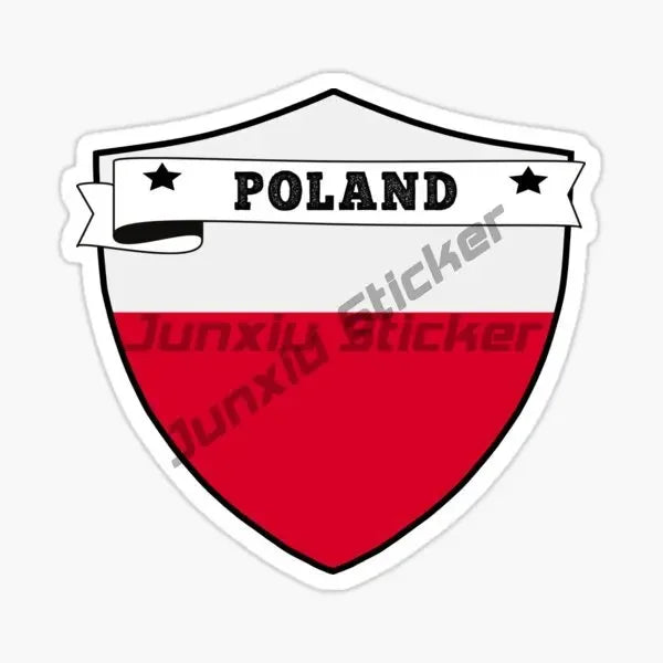 Poland Eagle Flag Skull Stickers - Vinyl Decals for Car, Laptop, Motorcycle & Bike
