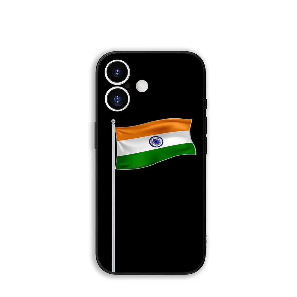 India Flag TPU Phone Case for iPhone 16-11, Pro Max, SE2/SE3, 7/8 Plus
