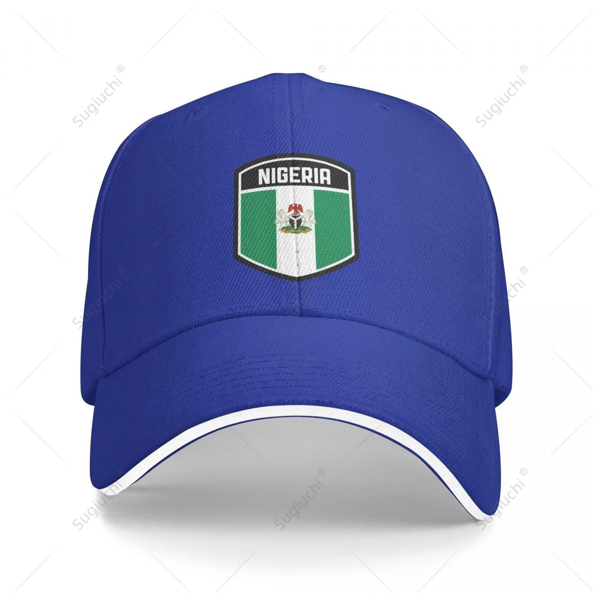 Nigeria Flag Shield Baseball Cap Adjustable Sports Casual Hat
