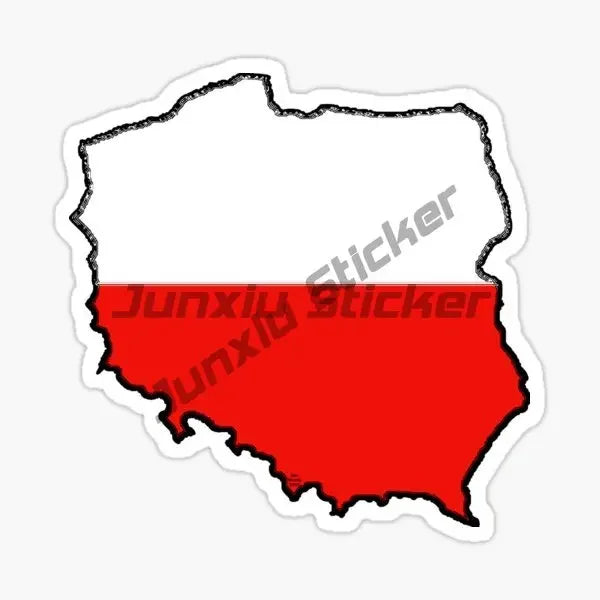 Poland Eagle Flag Skull Stickers - Vinyl Decals for Car, Laptop, Motorcycle & Bike