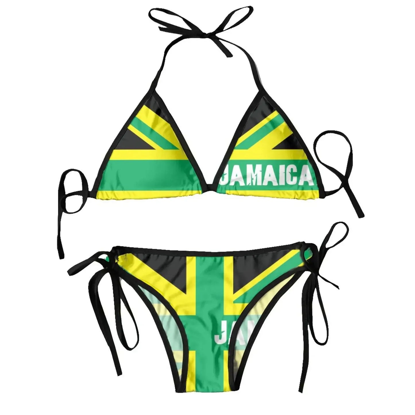 Women’s Jamaica Flag Bikini Set - Two-Piece Summer Beachwear Swimsuit