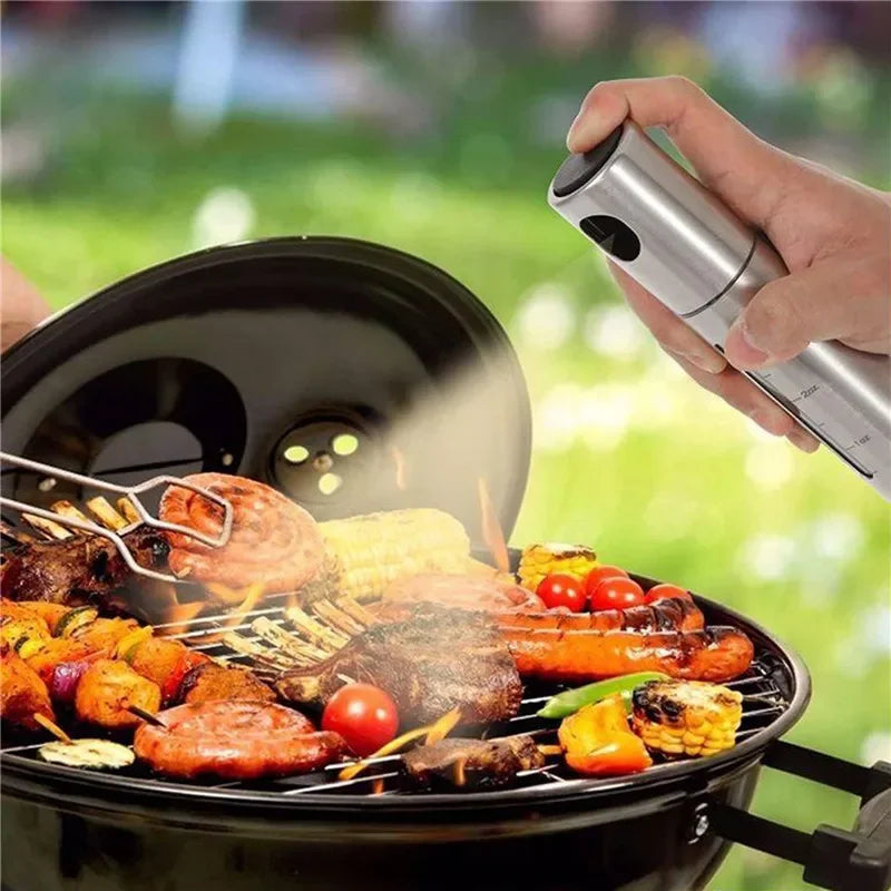 304 Stainless Steel Oil Spray Bottle BBQ Cooking Vinegar Mister Sprayer