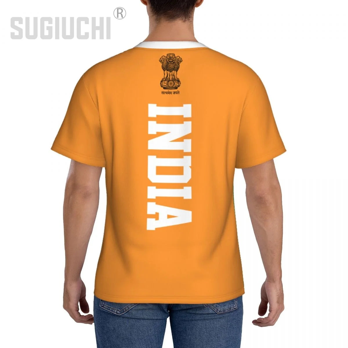 India Flag 3D Sports T-Shirt - Patriotic Soccer & Football Jersey for Men & Women