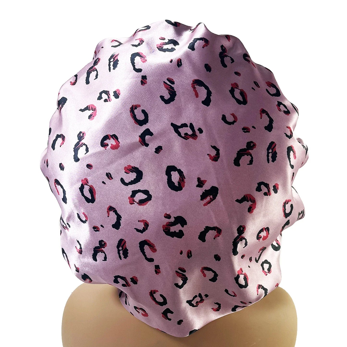 Ladies Knot Scarf Flat Cap – Printed Short Brim Casual Hat for Couples, All-Season Travel Wear