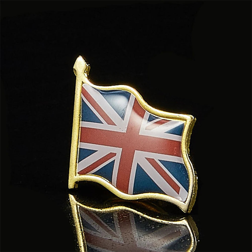 UK Flag Lapel Pin Metal Brooch Multicolour Patriotic Badge Badge Pin