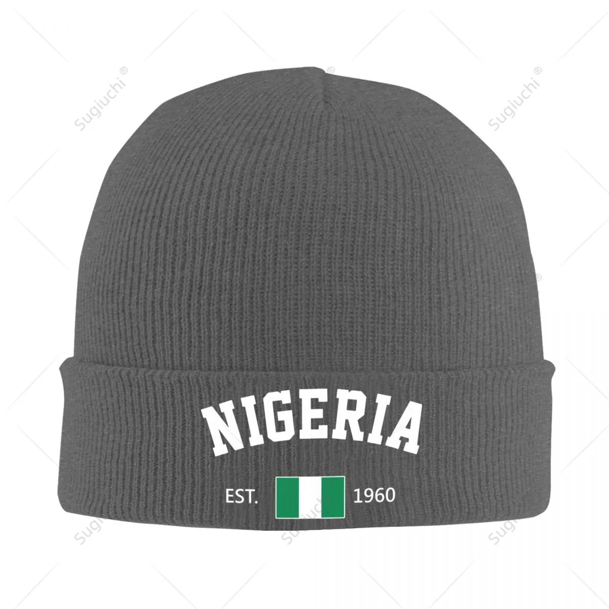 Nigeria EST.1960 Beanie Hat Unisex Winter Warm Knitted Skull Cap