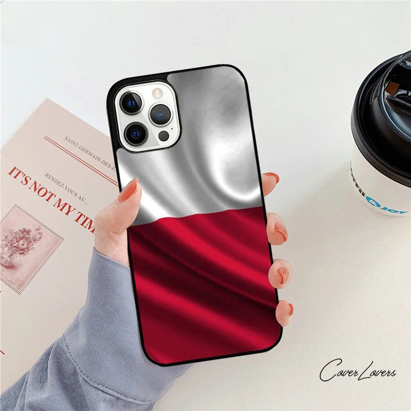 Poland Flag Phone Case - Protective Cover for iPhone 12–17 Series & iPhone Air