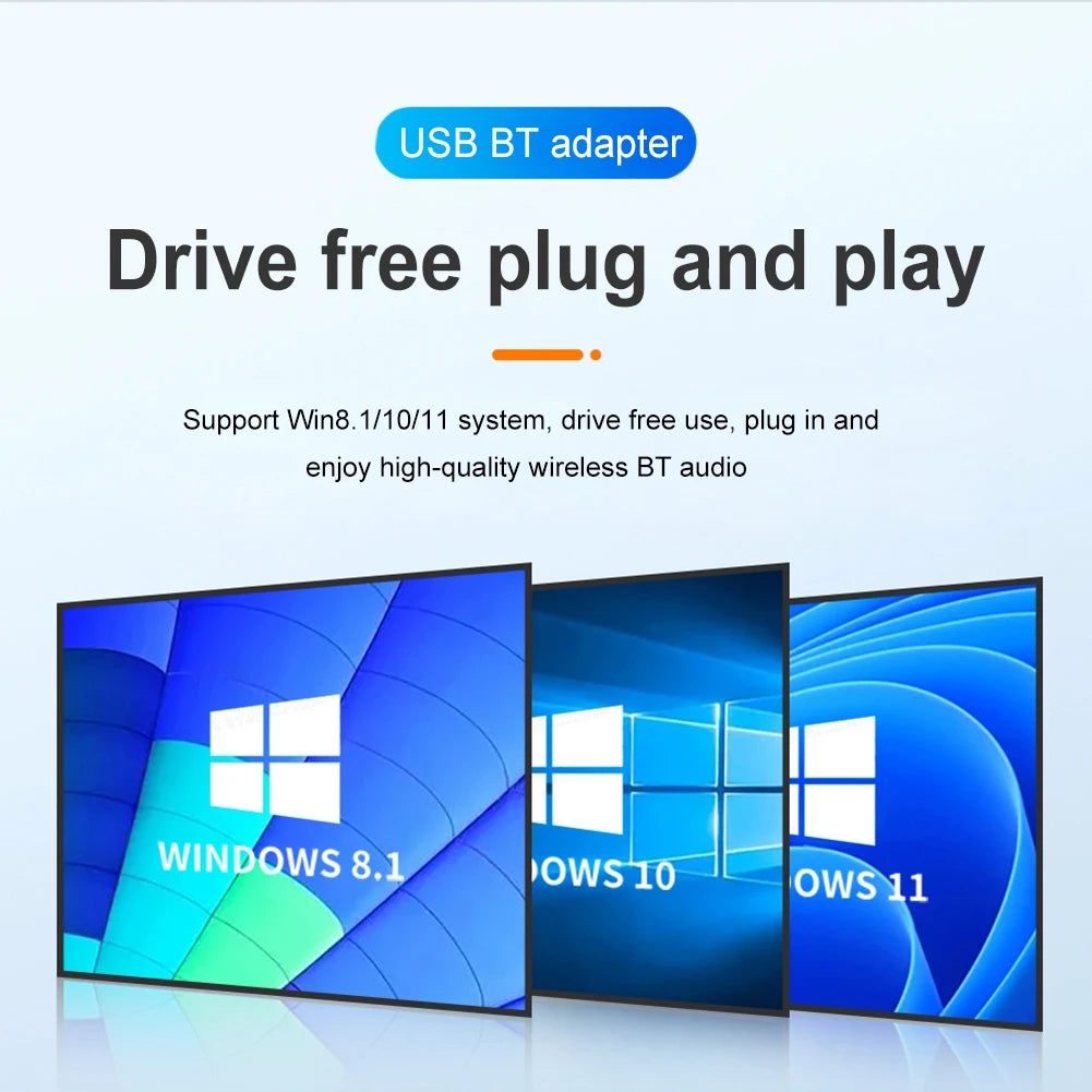 USB Bluetooth 5.4 Adapter for PC – Wireless Mouse, Keyboard & Audio