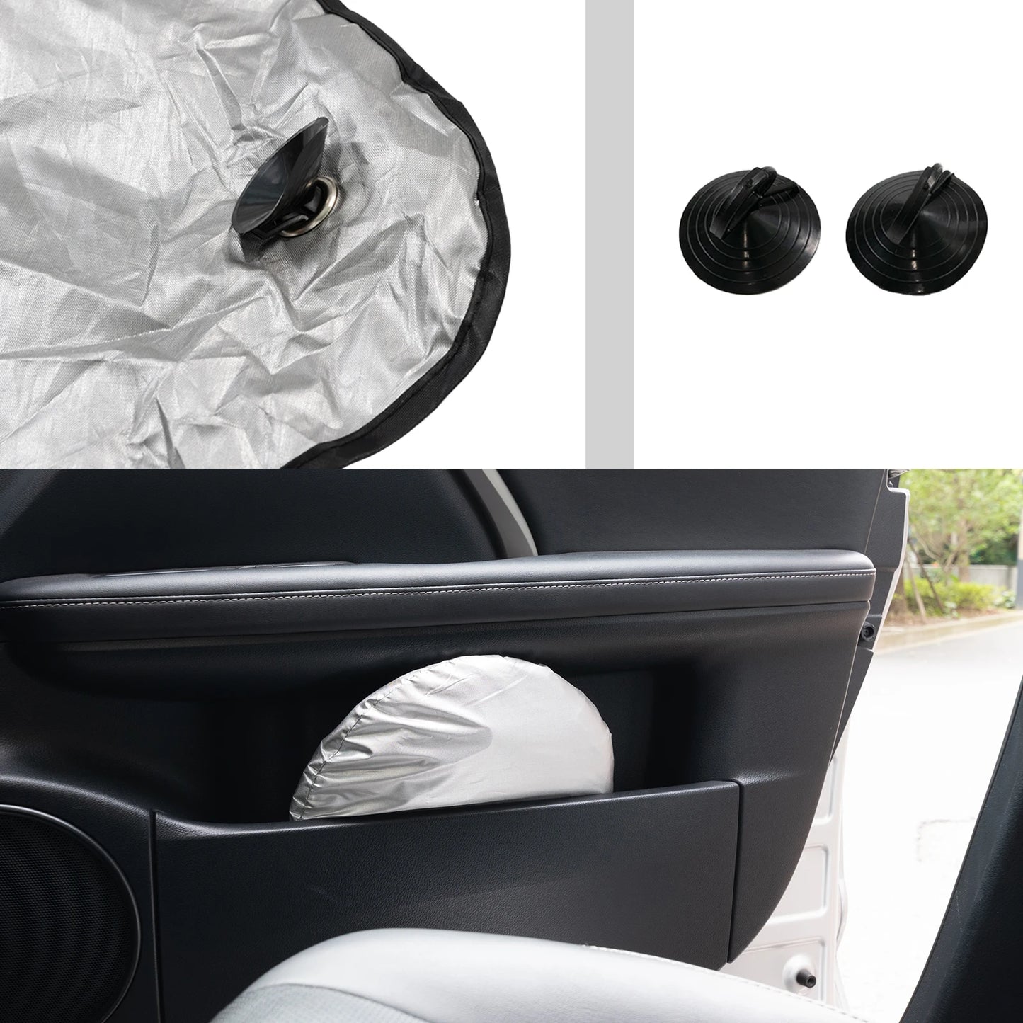 Foldable Car Windshield Sunshade - Reflective UV Block Front Window Cover