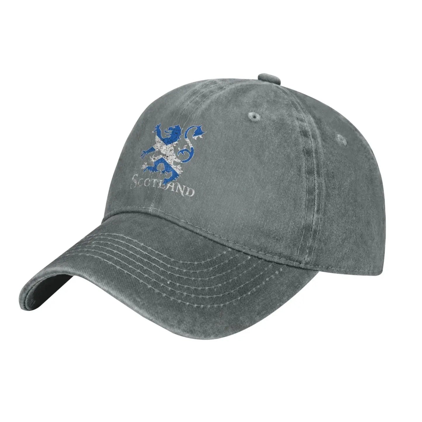 Scotland Lion Rampant Flag Cap Cotton Denim Adjustable Unisex Hat