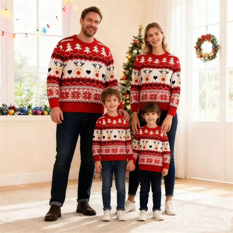 Matching Christmas Family Pullovers for Adults & Kids