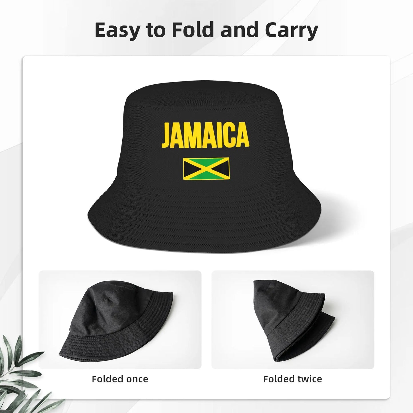 Jamaica Flag Bucket Hat - Summer Travel, Vacation & Casual Fisherman Cap