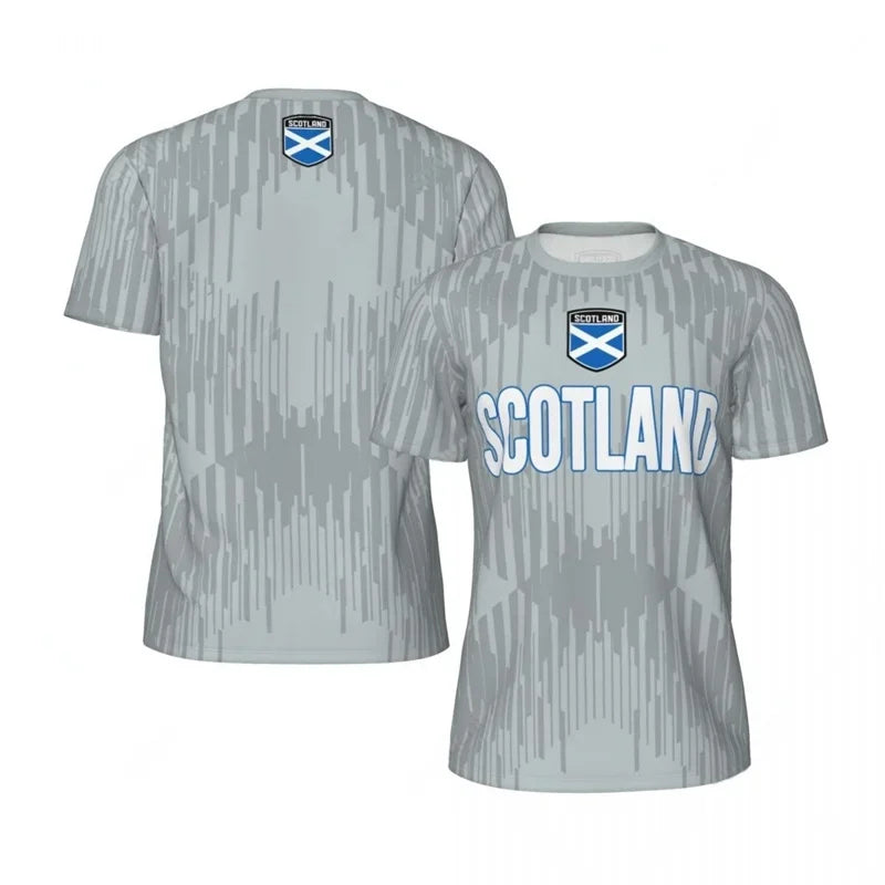 Scotland Football T-Shirt - Men’s 3D Printed Soccer Short Sleeve Oversized Summer Tee