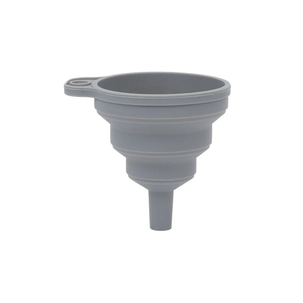 Collapsible Silicone Car Funnel Heat Resistant Foldable Oil Liquid Tool