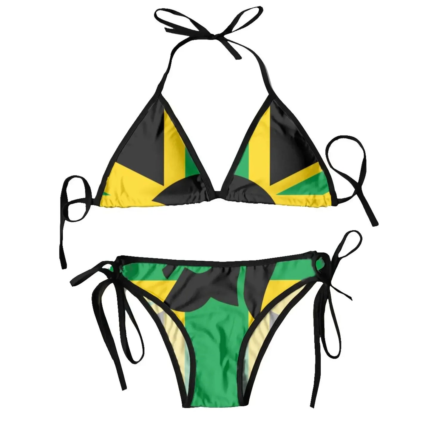 Women’s Jamaica Flag Bikini Set - Two-Piece Summer Beachwear Swimsuit
